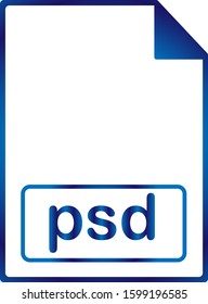 PSD file icon or symbol or sign