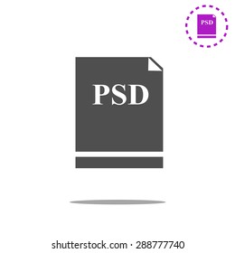 Psd file icon vector