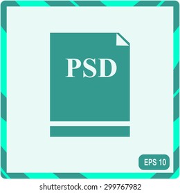 Psd file icon vector