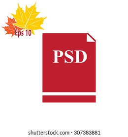 Psd file icon vector