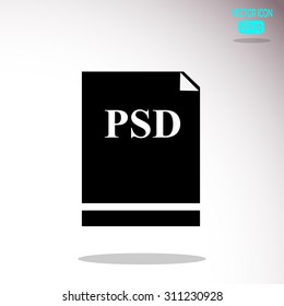 Psd file icon vector