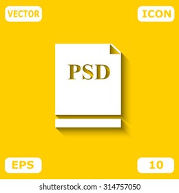 Psd file icon vector