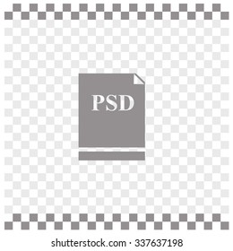 Psd file icon vector.