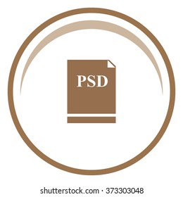 Psd file icon vector.