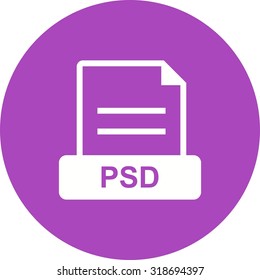 PSD, file, image icon vector image. Can also be used for file format, design and storage. Suitable for mobile apps, web apps and print media.