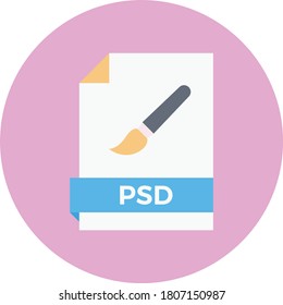 psd file vector flat color icon 