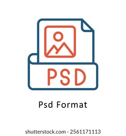 Psd Format  Vector Two Color Icon. Eps file 10