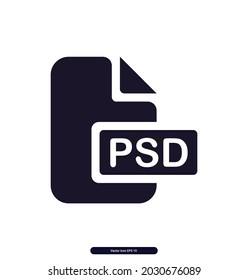 psd icon. Document vector icon. Pixel perfect. Document Icon Vector Illustration on the white background.