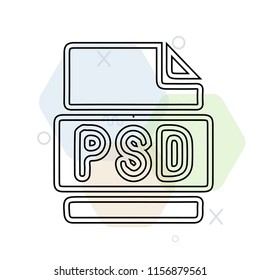 Psd icon vector can be used as png, Psd