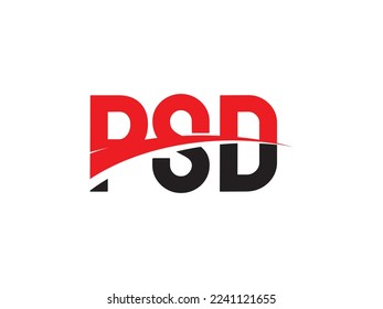 PSD Letter Initial Logo Design Vector Illustration