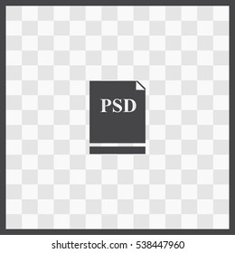 PSD vector icon. Isolated illustration. Business picture.