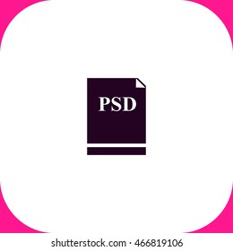 PSD vector icon on white background.