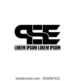 PSE letter monogram logo design vector