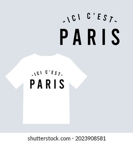 PSG club Ici C'est Paris t shirt with meesi creative shirt