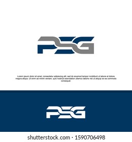 Psg Initials Service Companies Service Group Stock Vector (Royalty Free