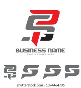 PSG letter based monogram symbol concepts vector set 