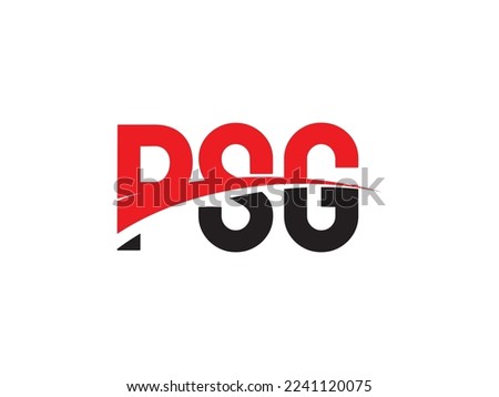 PSG Letter Initial Logo Design Vector Illustration