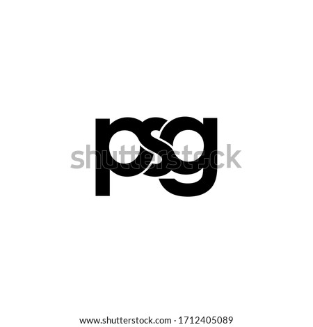 psg letter original monogram logo design