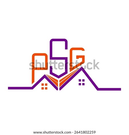 PSG Real State logo design, PSG simple and modern logo. PSG luxurious alphabet design  