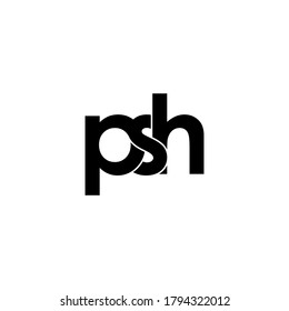 Psh-Brief-Original-Monogramm-Logo-Design