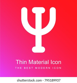 Psi red and pink gradient material white icon minimal design