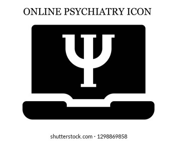 Psi search icon. Editable Psi search icon for web or mobile.