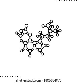 icono del vector psilocybin en el contorno 