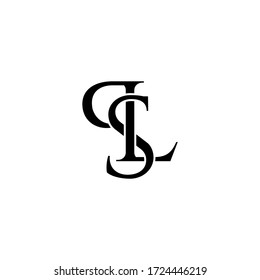 psl letter original monogram logo design