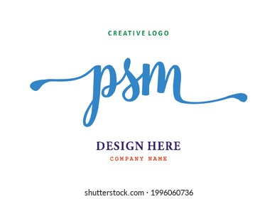 PSM lettering logo is simple, easy to understand and authoritative
