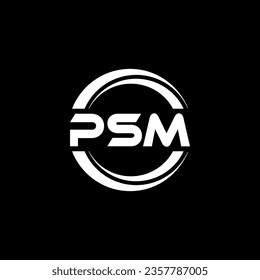 PSM Logo Design, Inspiration for a Unique Identity. Modern Elegance and Creative Design. Watermark Your Success with the Striking this Logo.
