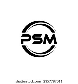 PSM Logo Design, Inspiration for a Unique Identity. Modern Elegance and Creative Design. Watermark Your Success with the Striking this Logo.