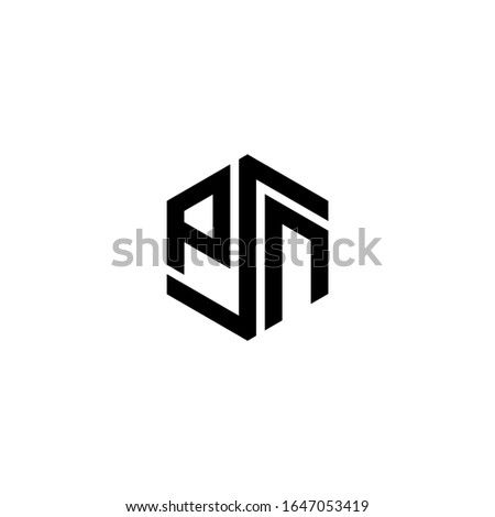 PSN Letter Logo Design polygon Monogram Icon Vector Template