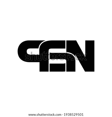 PSN letter monogram logo design vector