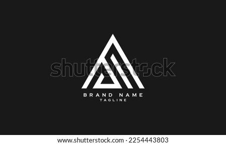 PSN, SPN, SPM, Abstract initial monogram letter alphabet logo design