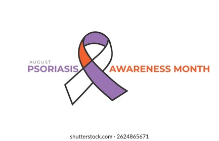 Monat der Psoriasis-Aktion. Hintergrund, Banner, Karte, Poster, Vorlage. Vektorgrafik.