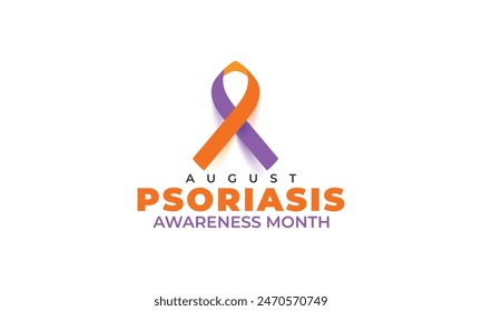 Psoriasis awareness month. background, banner, card, poster, template. Vector illustration.