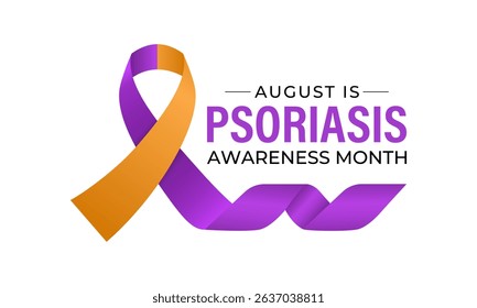 Psoriasis Awareness Month. Raise awareness. Medical concept. Symptoms include red, flaky skin patches covered in silvery scales. Creating for web banner, cards, prints, social media, poster. Vector.