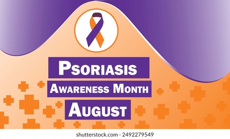 Psoriasis Awareness Month vector banner design. Happy Psoriasis Awareness Month modern minimal graphic poster illustration.