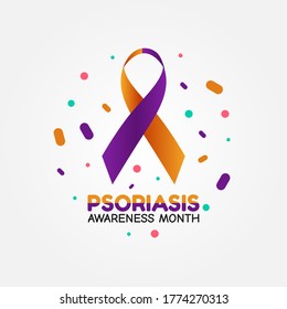 Psoriasis Awareness Month Vector Illustration