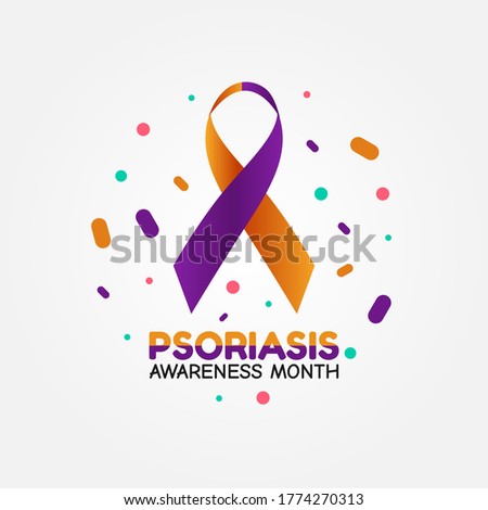 Psoriasis Awareness Month Vector Illustration