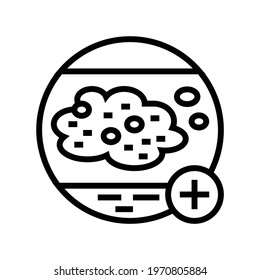 psoriasis clinic line icon vector. psoriasis clinic sign. isolated contour symbol black illustration