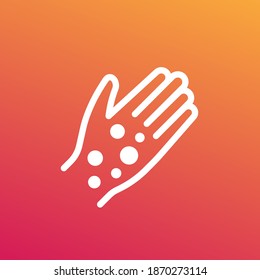 Psoriasis Icon With A Hand