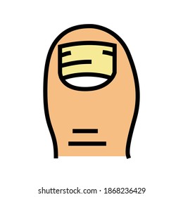 psoriasis nail disease color icon vector. psoriasis nail disease sign. isolated symbol illustration