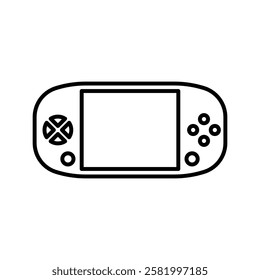 PSP Icon Flat vector set outline