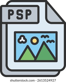 PSP Outline Filled Style Icon