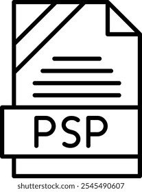 PSP Vector Vector Icon Design Symbol
