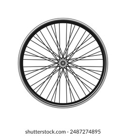 pspokes wheel bike cartoon. hub graphic, tyre side, gear view pspokes wheel bike sign. isolated symbol vector illustration