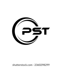 PST Letter Logo Design, Inspiration for a Unique Identity. Modern Elegance and Creative Design. Watermark Your Success with the Striking this Logo.