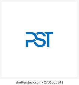 PST Monogram Logo Design Modern Professional Branding Template