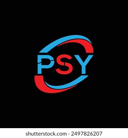 PSY letter logo creative design